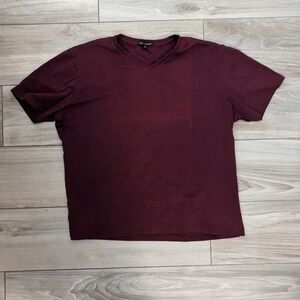 Robert Barakett Maroon Cotton tee
